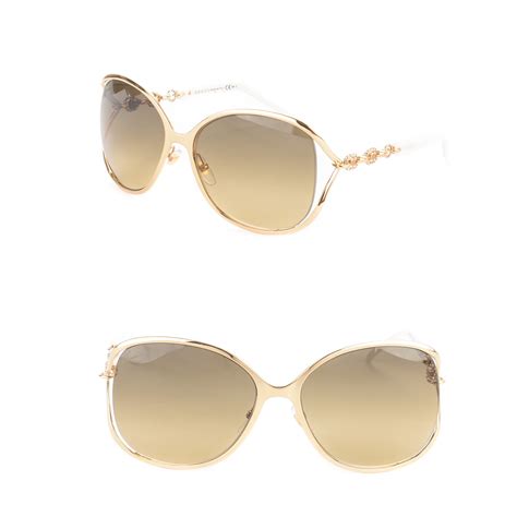 gucci 4250 n s|GUCCI Crystal Marina Chain Sunglasses 4250/N/S White.